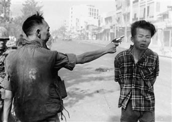 (ICONIC NEWS PHOTOGRAPHS--1960s) Group of 3 oversized news photographs, comprising Shooting of Vietcong Prisoner (1968) by Eddie Adams